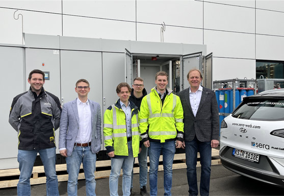 Die Handwerkskammer Konstanz und der KEFF besuchen im Rahmen einer Exkursion das „Energiewunder“ BELENUS